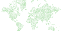 Pixellated world map